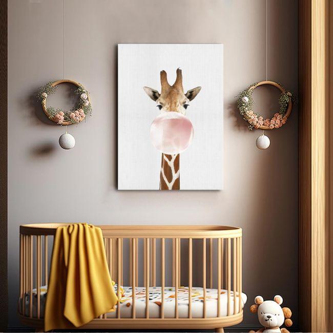 Kids canvas print Bubble giraffe