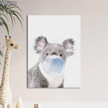 Kids canvas print Bubble koala 2