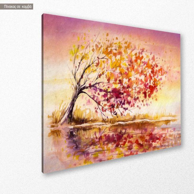 Canvas print Autumn wind horizontal