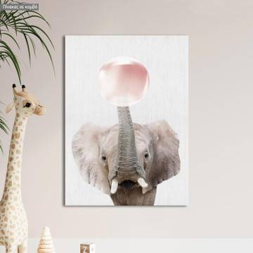 Kids canvas print Bubble elephant 2