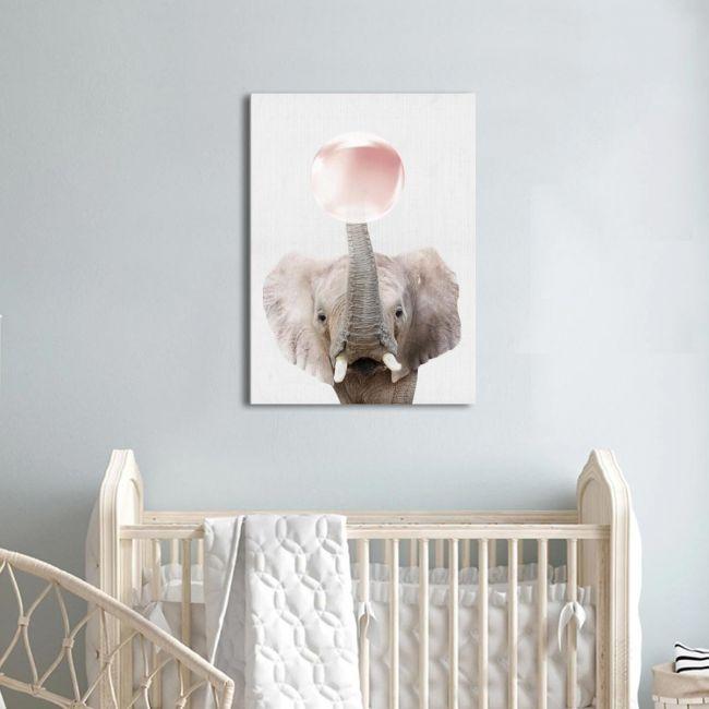 Kids canvas print Bubble elephant