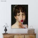 Canvas print Hortense and lollipop reart (original Girodet de Roussy-Trioson)