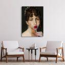 Canvas print Hortense and lollipop reart (original Girodet de Roussy-Trioson)