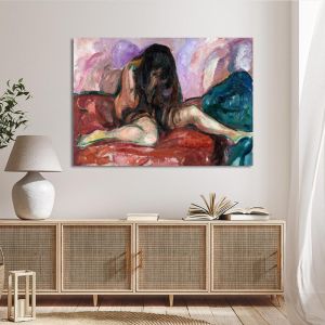 Canvas print Weeping nude Munch Framed canvas View 1 2
