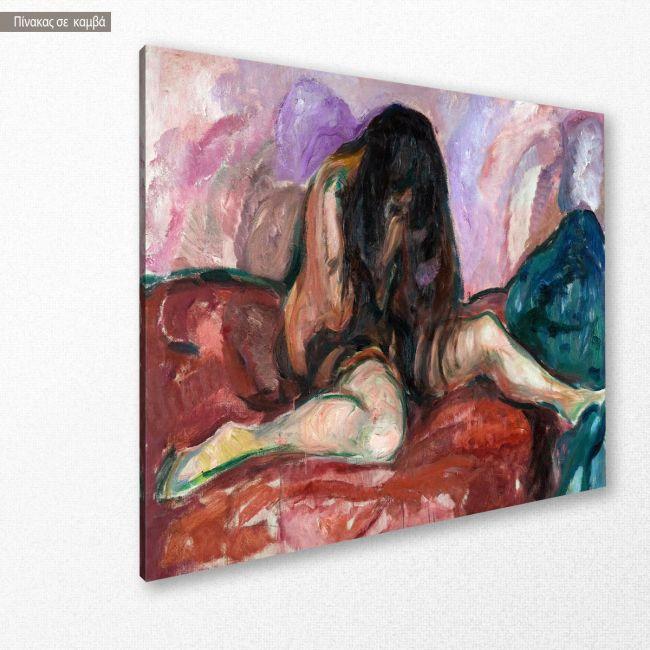 Πίνακας ζωγραφικής Weeping nude, Munch, κοντινό
