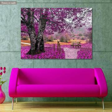 Canvas print Park, Purple dream