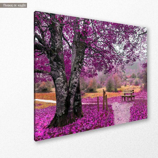 Canvas print Park, Purple dream