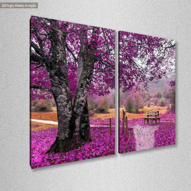 Canvas print Purple dream, two panels