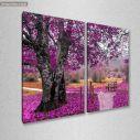Canvas print Purple dream, two panels