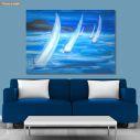 Πίνακας σε καμβά Blue sailing
