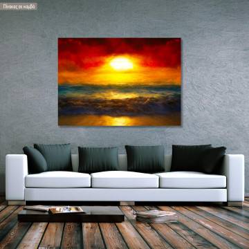 Πίνακας σε καμβά Ηλιοβασίλεμα, Sunset Horizon