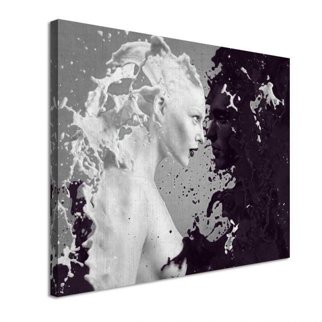 Canvas print Milk and coffee