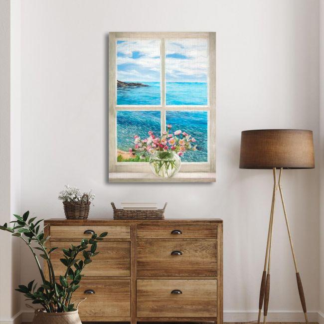 Canvas print, Window Seaview
