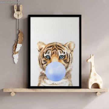 Bubble baby tiger, αφίσα, κάδρο