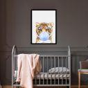 Poster Bubble baby tiger