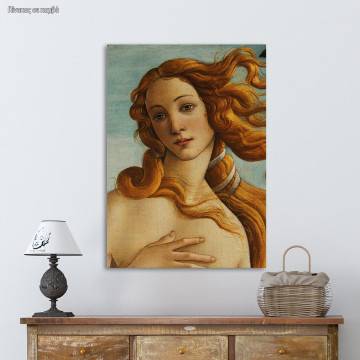 Canvas print The birth of Venus detail, Botticelli S.