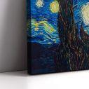 Canvas print Snoopy's starry night reart, (original Vincent van Gogh), reproduction
