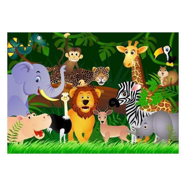 Wallpaper Happy jungle party