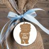 Wooden circular figure printed your design for gifts