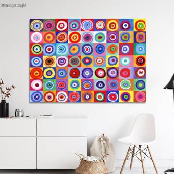 Canvas print Concentric circles, Kandinsky W.