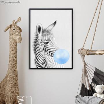 Poster Bubble baby zebra