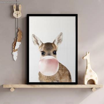 Bubble baby deer, αφίσα, κάδρο