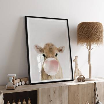 Poster Bubble baby cow 2