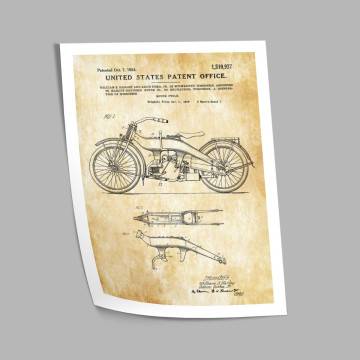 Harley Davidson patent, poster 2