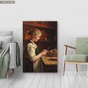 Canvas printPotato peeling girl, Anker A. S