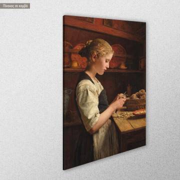 Πίνακας ζωγραφικήςPotato peeling girl Anker A. S. Όψη 1 2