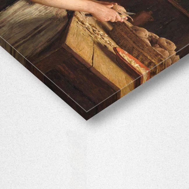 Canvas printPotato peeling girl, Anker A. S
