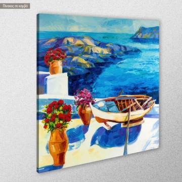 Canvas print Sea balcony view 2