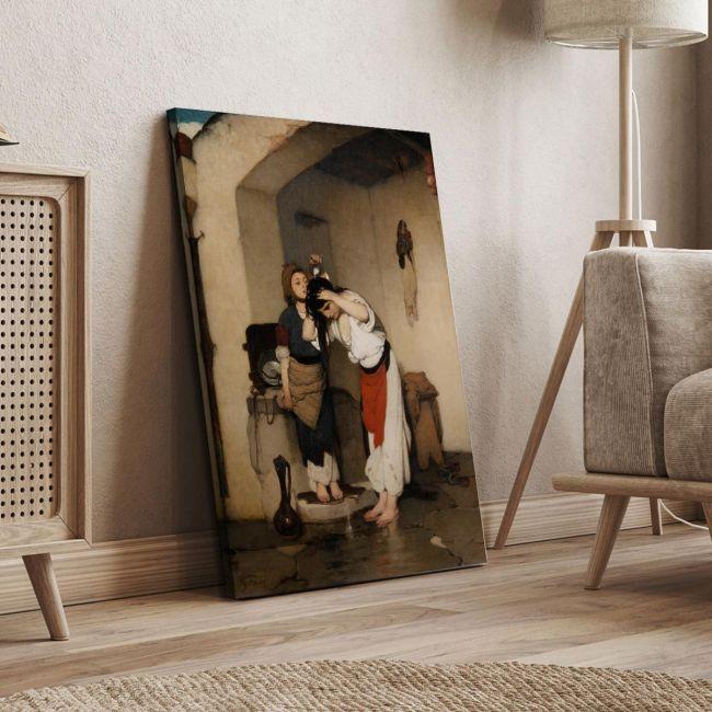 Canvas printYoung girl bathing, Litras