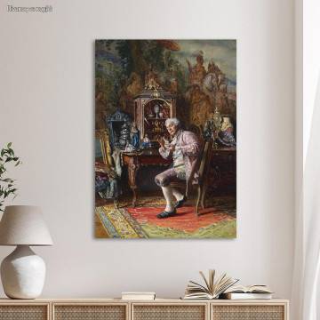 Canvas print The art lover, Hamza J.