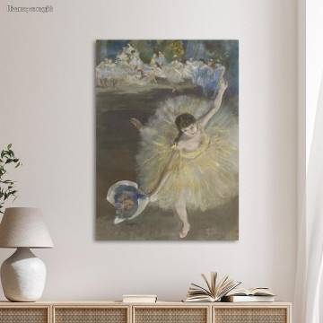 Canvas print Fin de arabesque, Degas Edgar