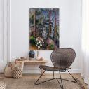 Canvas print Pines and rocks, Cezanne P.