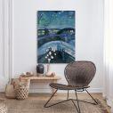 Canvas print Starry night, Munch E.