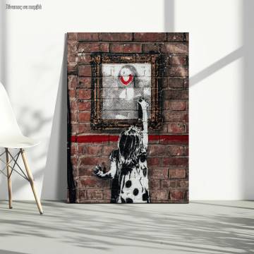 Canvas print Mona's smile