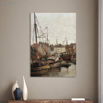 Canvas print Dock in Brussels, Pantazis