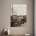 Canvas print Dock in Brussels, Pantazis