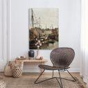 Canvas print Dock in Brussels, Pantazis