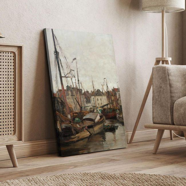 Canvas print Dock in Brussels, Pantazis