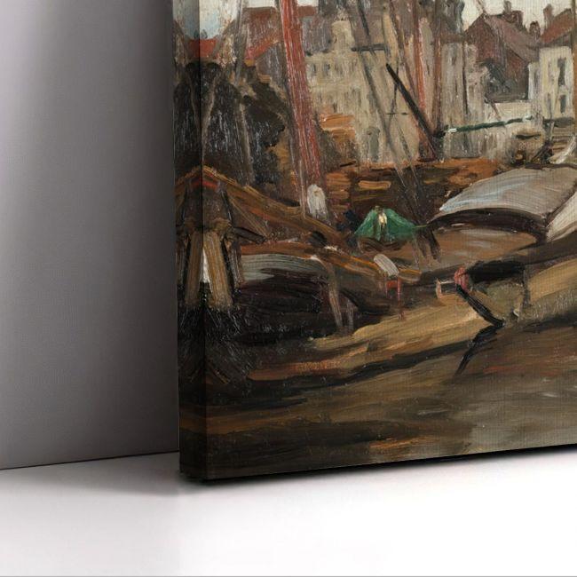 Canvas print Dock in Brussels, Pantazis