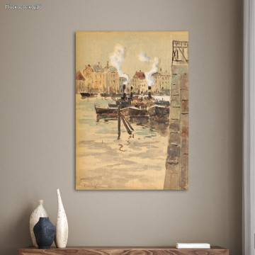 Canvas print The port of Ostend, Pantazis