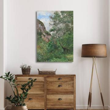 Canvas print Rock at Anseremme Pantazis Framed canvas View 1 2