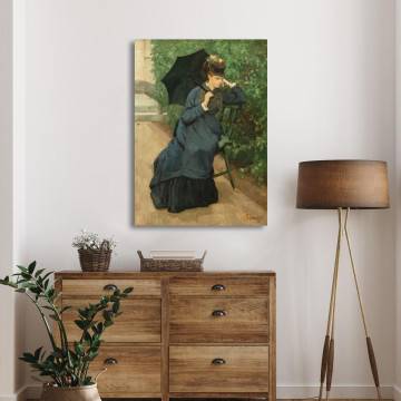 Canvas print Woman with umbrella Pantazis Framed canvas View 1 2