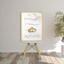 Canvas print Wedding Welcome Music theme
