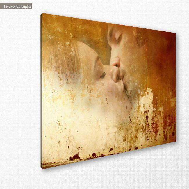 Canvas print Vintage kiss
