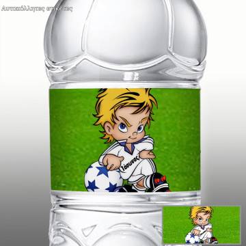 Sticker labelFootball player cartoon 2