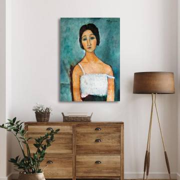 Πίνακας ζωγραφικής Christina Amedeo Modigliani Καμβάς τελαρωμένος Όψη 1 2